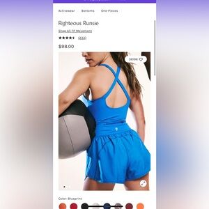 free people righteous runsie! blue romper!!! SOLD OUT🩵